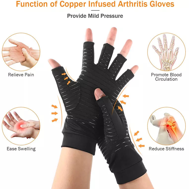 Copper Infused Arthritis Gloves